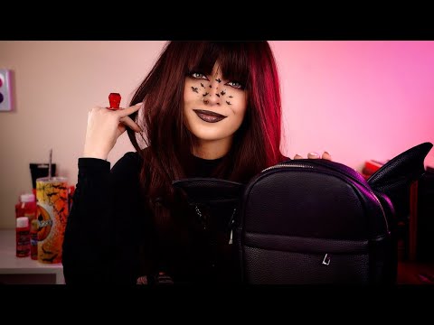 Goth Girl At The Back Of The Class Tells You Her Secrets | ASMR (personal attention, hair brushing)