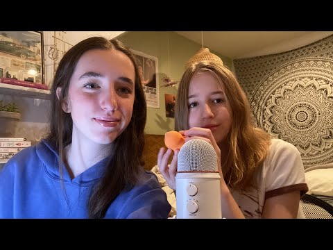 Asmr get ready with me and my sister 💕