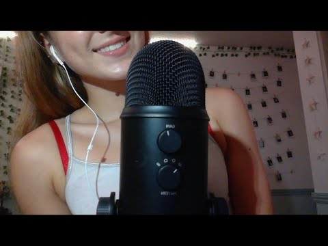 ASMR Inaudible Whispering and Gum Chewing (With Face Brushing)