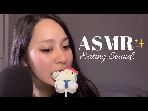 ASMR 🎀 MARSHMALLOW MOUTH SOUNDS [Sticky] [Eating Sounds] [Whispering]