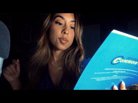 ASMR Whispering, Reading You to Sleep (Flipping Pages, Tracing)