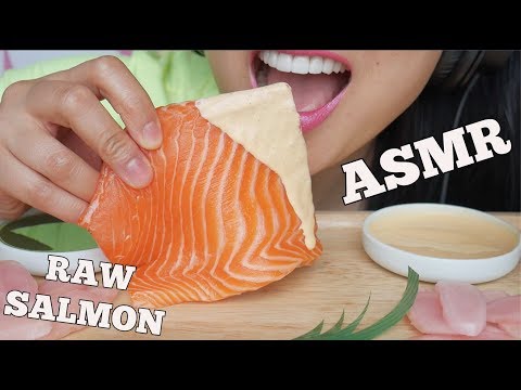 ASMR RAW SALMON (SAVAGE EATING SOUNDS) NO TALKING | SAS-ASMR