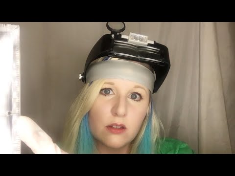 ASMR Face Measuring and Mapping for CG Movie 🍿| Tape Measure, Gloves, Light, Keyboard, Beeps,
