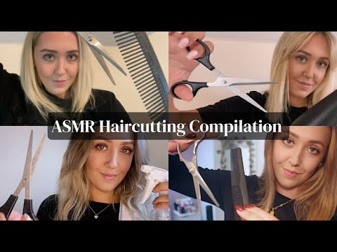 ASMR Haircutting - 1 Hour Scissor Sounds Compilation ✂️