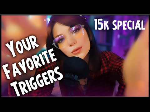 ASMR Your 15 Favorite Triggers 💎 Ear Massage, Hand Sounds, Mouth Sounds and more