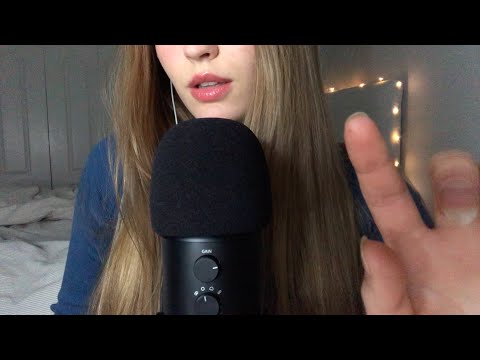 ASMR tracing & tickling your face | visuals + m0uth sounds