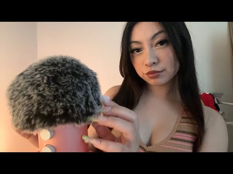 ASMR Fall Asleep to my Patreon Info ~ Close Whispers & Mic Scratching