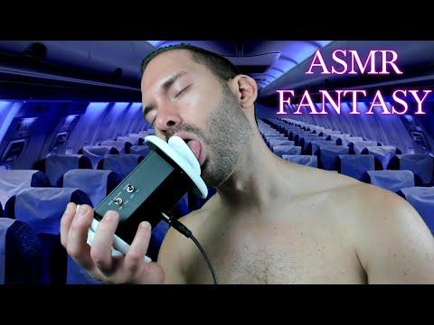 ASMR Messy Ear Makeout On A Plane