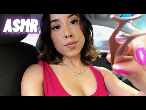 ASMR Doing Your Lashes In The Car! (REALISTIC & RELAXING)