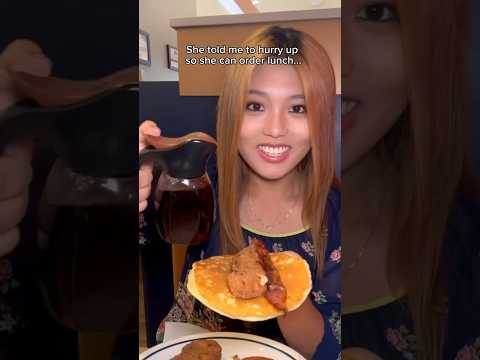 ASIAN MOM EATING IHOP FOR THE FIRST TIME #shorts #viral #mukbang