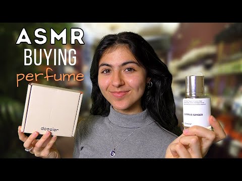 ASMR || buying perfume (from dossier)