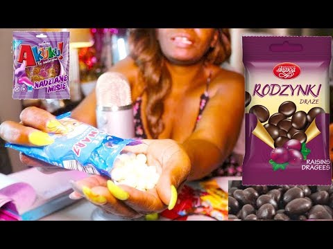 🍬 American Tries Foreign Poland Candy ASMR Eating Sounds | Package