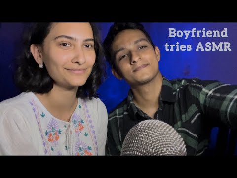 Boyfriend Tries ASMR | Fun & Relaxing Triggers for you to fall asleep 💤