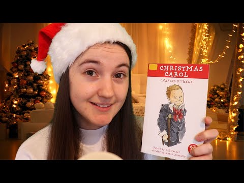 ASMR | Christmas Eve Bedtime Story ~ A Christmas Carol By Charles Dickens (Whispered) • Page Turning
