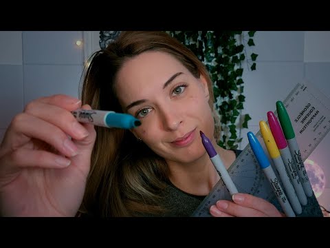 ASMR | Face Mapping Soft Spoken & Whispering Roleplay | Relaxing Measuring You & Tracing Your Face