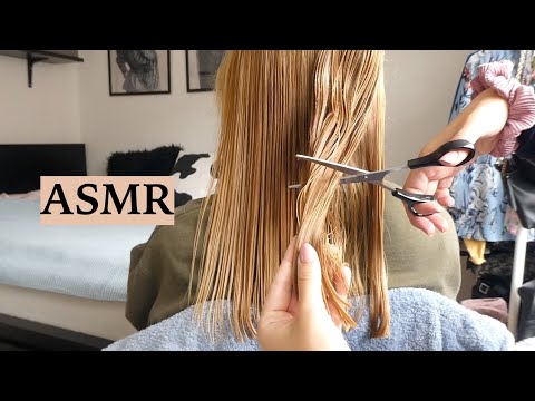 ASMR Haircut & Hair Brushing To Help U Sleep (Hair Play, Spraying & Scissor Sounds, No Talking)