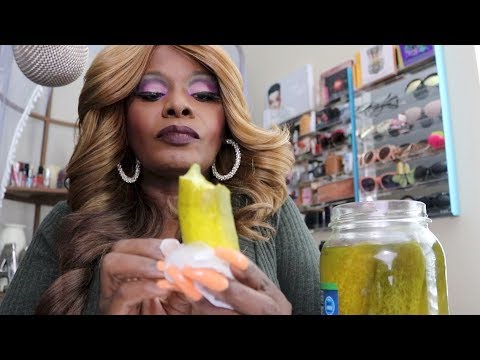 CRUNCHY PICKLE ASMR EATING SOUNDS Trying Great Gherkins Wholes