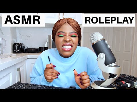 ASMR// WELCOMING AN OLD FRIEND FROM JAIL (ROLEPLAY + KEYBOARD TYPING ~ MOUTH SOUNDS AND GUM CHEWING)