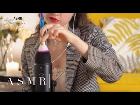 ASMR | Mic Brushing (Deep Relaxation / Sleep) Wave Sounds & White Noise (no talking)