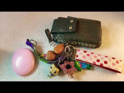 ASMR ~ Wallet and Keychains Show & Tell ~ lotion application ~ SUPER RELAXING SOUNDS