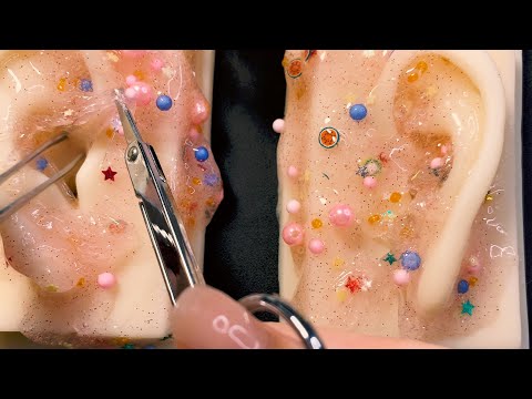 ASMR 액체괴물 슬라임 귀청소 귀마사지 | Slime Ear Cleaning Massage [ NO TALKING ] ENG SUB