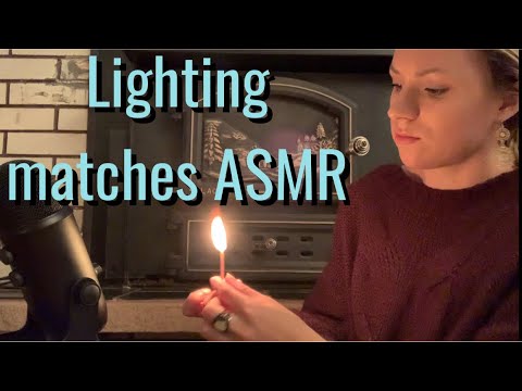 LIGHTING MATCHES ASMR 🔥 Strike Anywhere Matches | Tingly fire sounds | Striking matches on stone 🪨