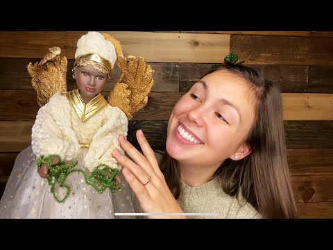 ASMR ~ My Favorite Christmas Tree Decorations🎄❄️🥨 (ornament tapping + scratching) WHISPER