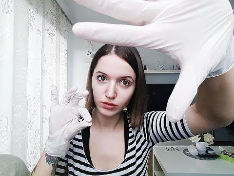ASMR latex gloves and lotion - german whispering