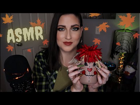 ASMR | Tapping & Scratching On Fall Themed Items🍁🍂
