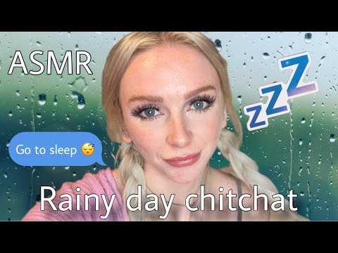Asmr 😴 Fall asleep now! Cuddling comforting rainy day chitchat 🤗 whispers & nail tapping for sleep