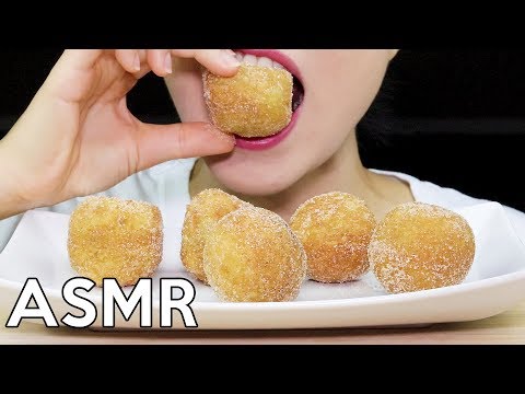 ASMR Korean Chapssal Doughnuts *Crunchy&Chewy* 찹쌀도넛 리얼사운드 먹방 Eating Sounds