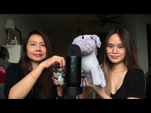 MY MOM TRIES ASMR FOR THE FIRST TIME