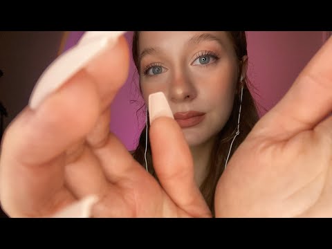 ASMR | Comforting you to Sleep on a Stormy Night 🌧 💙 (up-close hand movements)