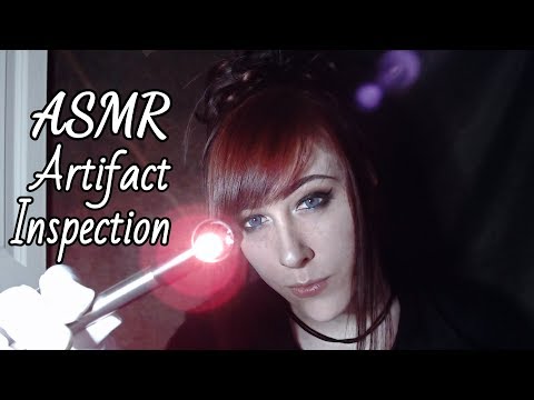 ASMR Artifact Inspection [Pen light] [Brushing]