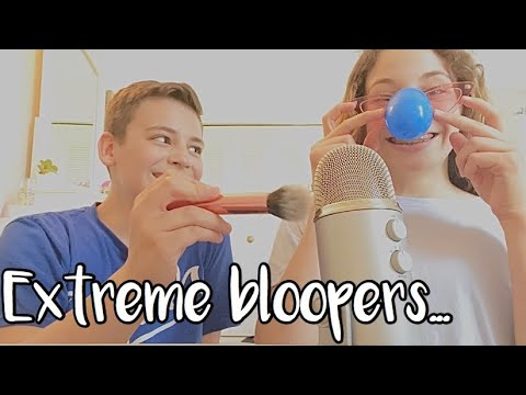 asmr with my brother BLOOPERS!!! WORST ASMR😂