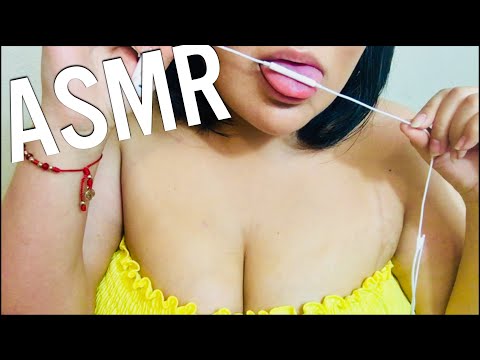 ASMR Mouth Sounds - Mic Nibbling/Mic Licking/Breathing Sounds/Inaudible Whispering