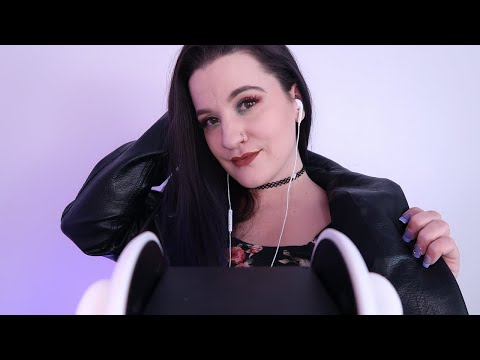 ASMR Rubbing and Scratching Leather Jacket - Comment Request