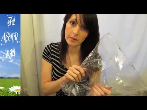 ASMR Binaural Sounds Video with card, cotton and heavy plastic