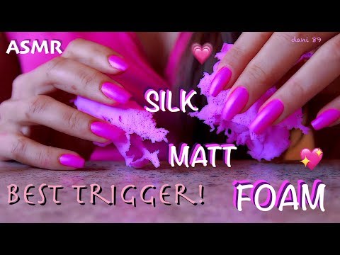 💖 matt FUCHSIA theme! 💗 Peaceful ASMR with SILK FOAM CLAY 🎧 Lovely TRIGGERS 💝 💤 TINGLES everywhere 💟