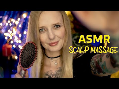 Sleepy Scalp Massage 😴 I will make YOU melt(face massage, hair brushing, personal attention, gloves)