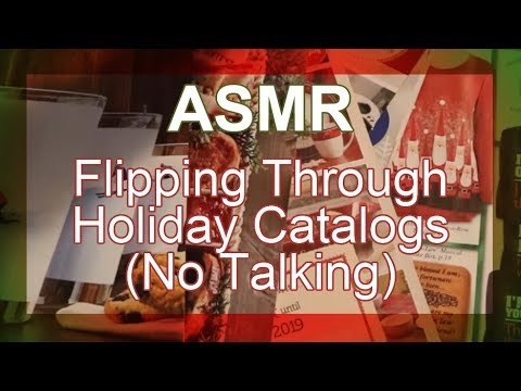 ASMR - Flipping Through Holiday Catalogs (No Talking, Paper Sounds)