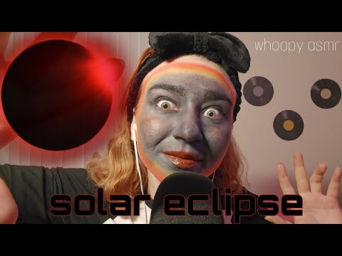 Asmr Turning myself into the solar eclipse 🌑 (soothing makeup sounds & whispering)☀️