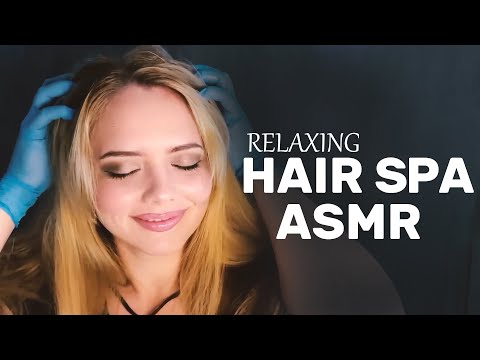 ASMR Head Massage With Many Tingles. Relaxing Hair Washing Video. Lots of Foam. Latex Gloves