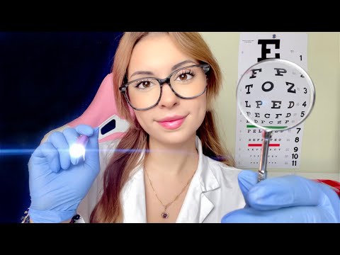 ASMR Eye Exam Lens 1 or 2 Exam Doctor Roleplay REALISTIC Vision Test, Cranial Nerve, Glasses Fitting