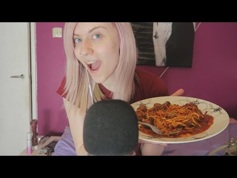 [ASMR] Eat Spaghetti & Meatballs with Me!