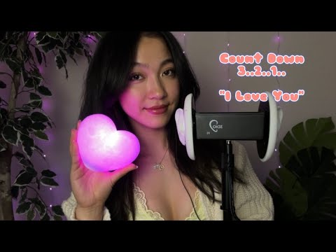 ASMR Glowing Heart ✨ Counting down & Whispering “I love you” 🫶🏻