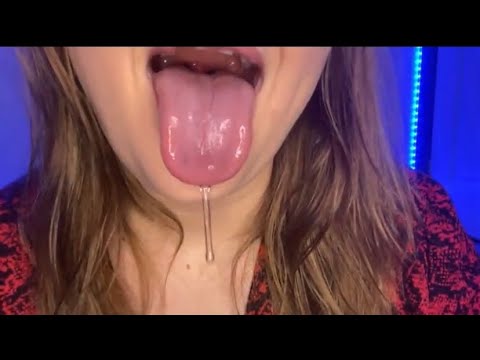 ASMR | WET, soft, and slow lens + lip licking • SPIT/DROOL👄💦