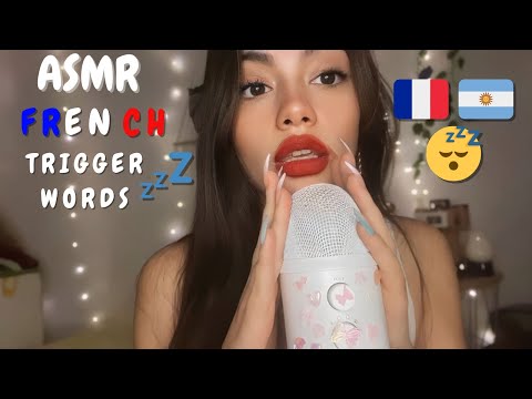 ASMR| ✨French Trigger Words✨😴🇫🇷 (Whispering + Tapping)