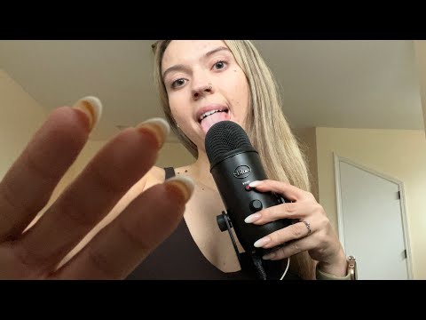 ASMR| Spit Painting On Your Face- Lots of Finger & Hand Licklng/ Mouth Clicks