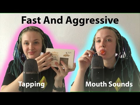ASMR FAST 💨 And Aggressive Mouth Sounds 👄 *Lollipop* 🍭 And Tapping 💤